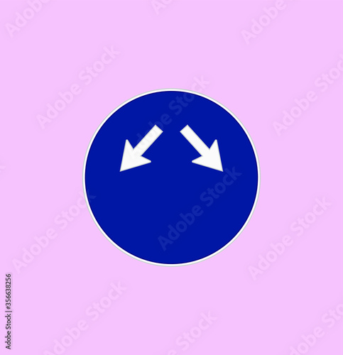 mandatory traffic signs icons. illustration for web and mobile design.