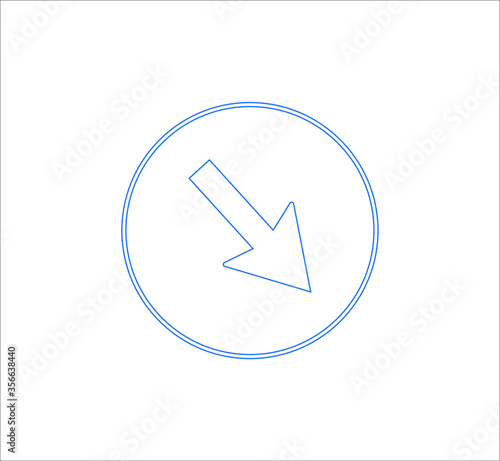mandatory traffic signs icons. illustration for web and mobile design.