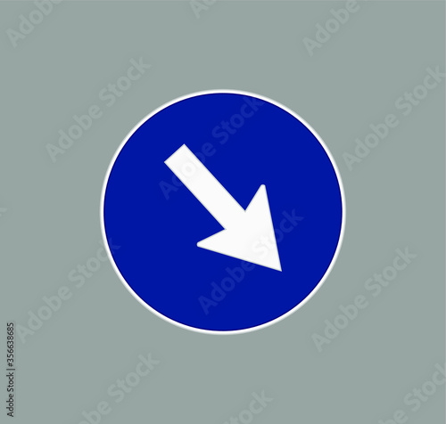 mandatory traffic signs icons. illustration for web and mobile design.