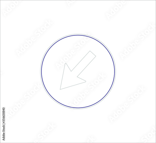 mandatory traffic signs icons. illustration for web and mobile design.
