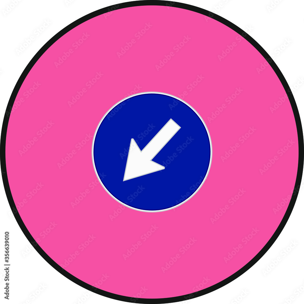 mandatory traffic signs icons. illustration for web and mobile design. mandatory traffic signs icons. illustration for web and mobile design.