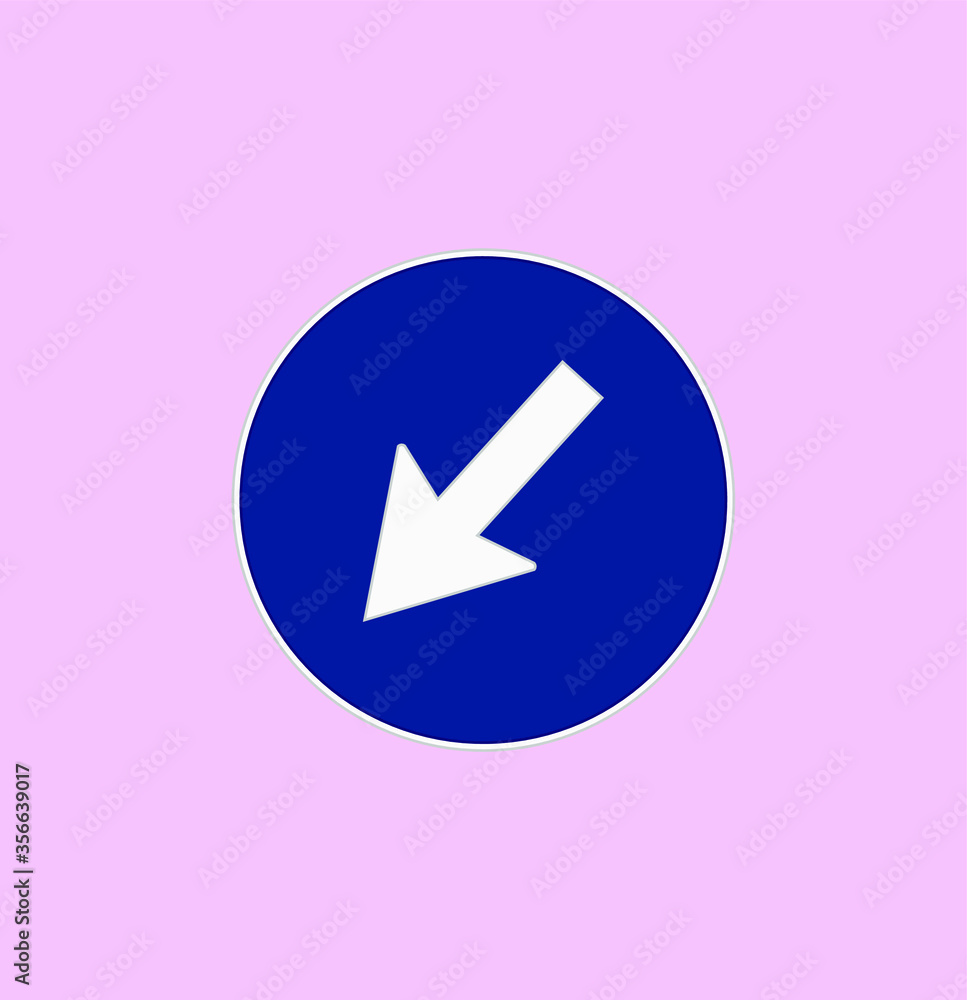 mandatory traffic signs icons. illustration for web and mobile design. mandatory traffic signs icons. illustration for web and mobile design.