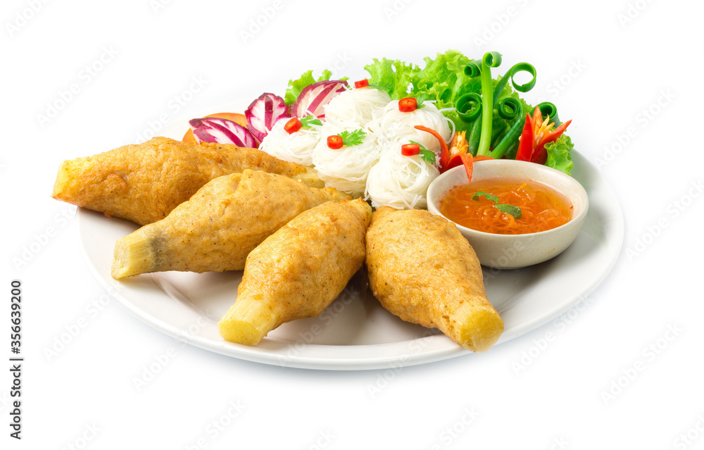 Vietnamese Shrimp Deep Fried on Sugarcane Stick Vietnamese Shrimp Deep Fried on Sugarcane Stick