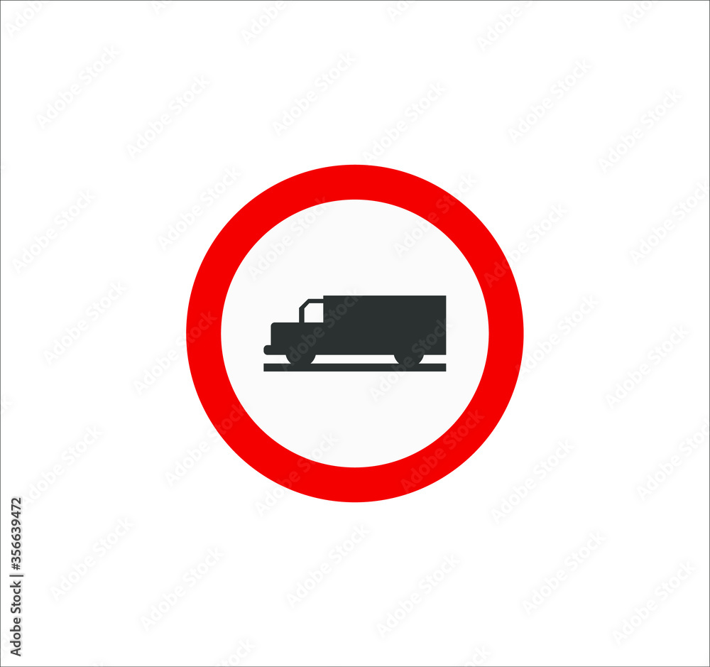 icons of traffic signs of prohibited entry to trucks. illustration for web and mobile design. icons of traffic signs of prohibited entry to trucks. illustration for web and mobile design.