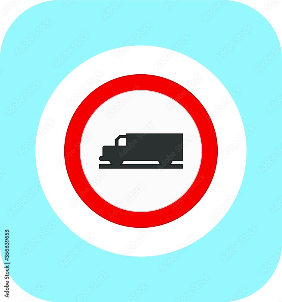 icons of traffic signs of prohibited entry to trucks. illustration for web and mobile design. icons of traffic signs of prohibited entry to trucks. illustration for web and mobile design.