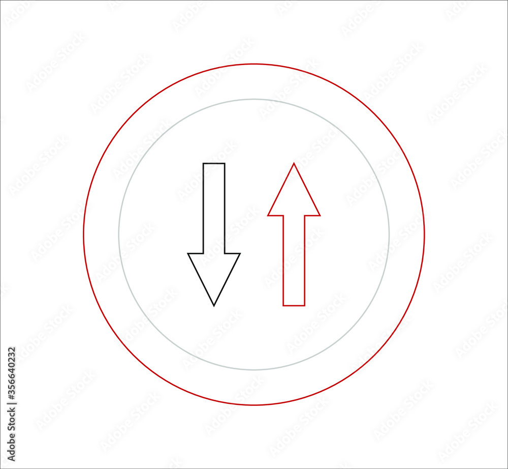 icons of traffic signs of priority to the opposite direction. illustration for web and mobile design. icons of traffic signs of priority to the opposite direction. illustration for web and mobile design.