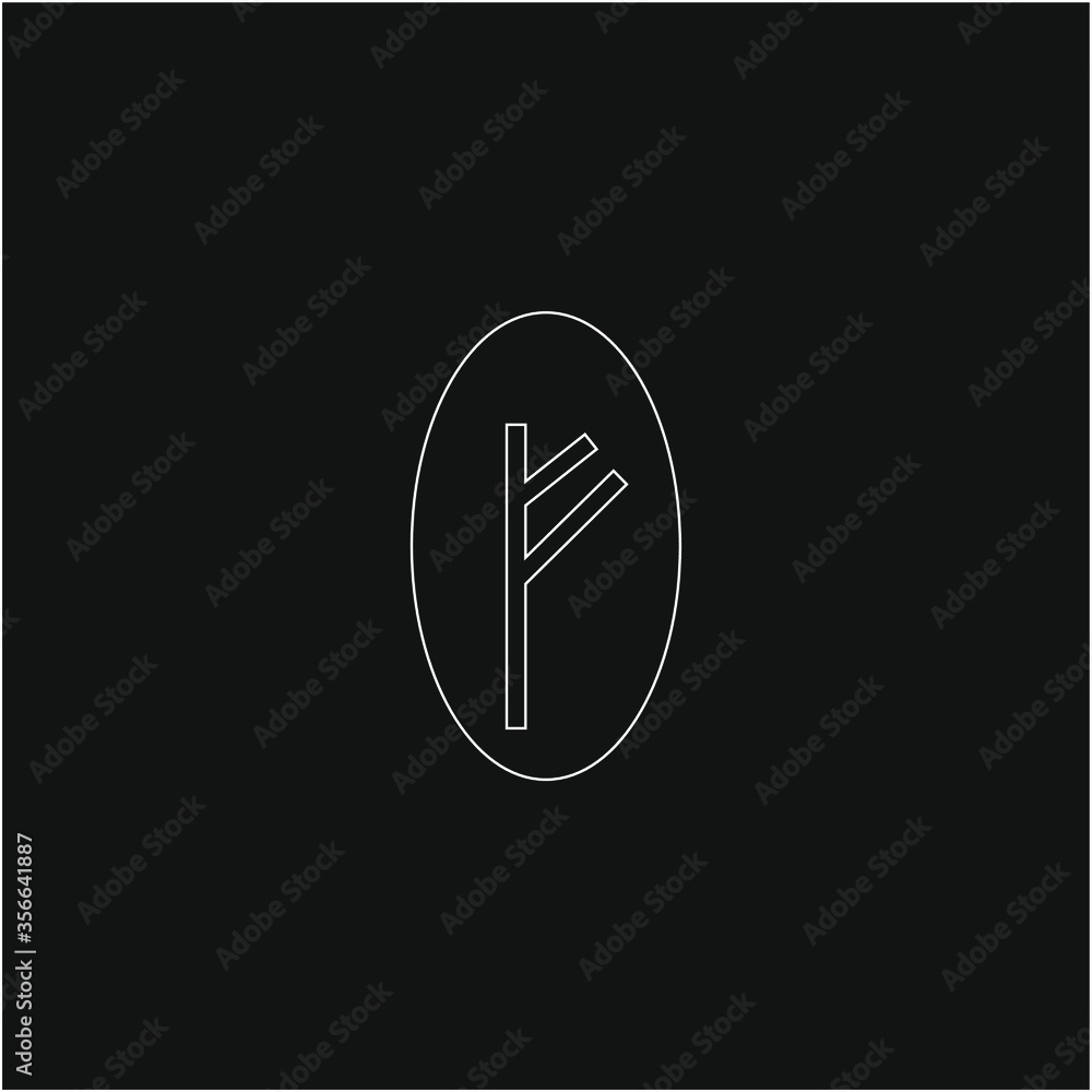 Viking rune. illustration for web and mobile design. Viking rune. illustration for web and mobile design.