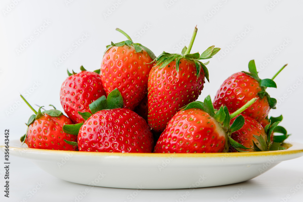 strawberries on a plate strawberries on a plate