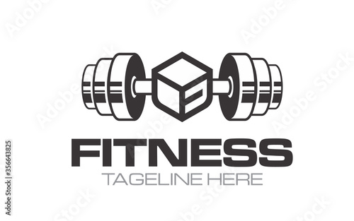 Creation logo design for fitness and bodybuilding