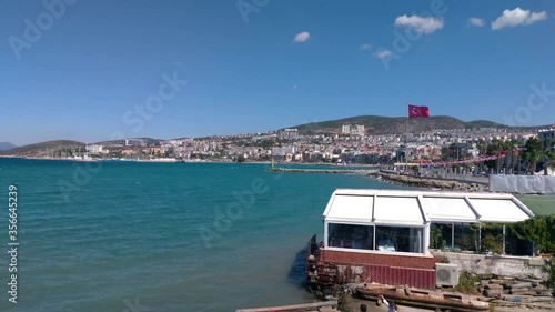 Panoramic view of Kusadası cityscape