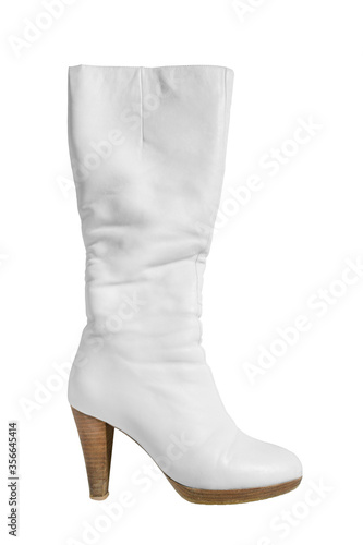 White high boot isolated