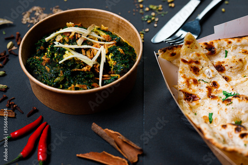 Photography Indian food and spicy spices, stylish photos for the menu