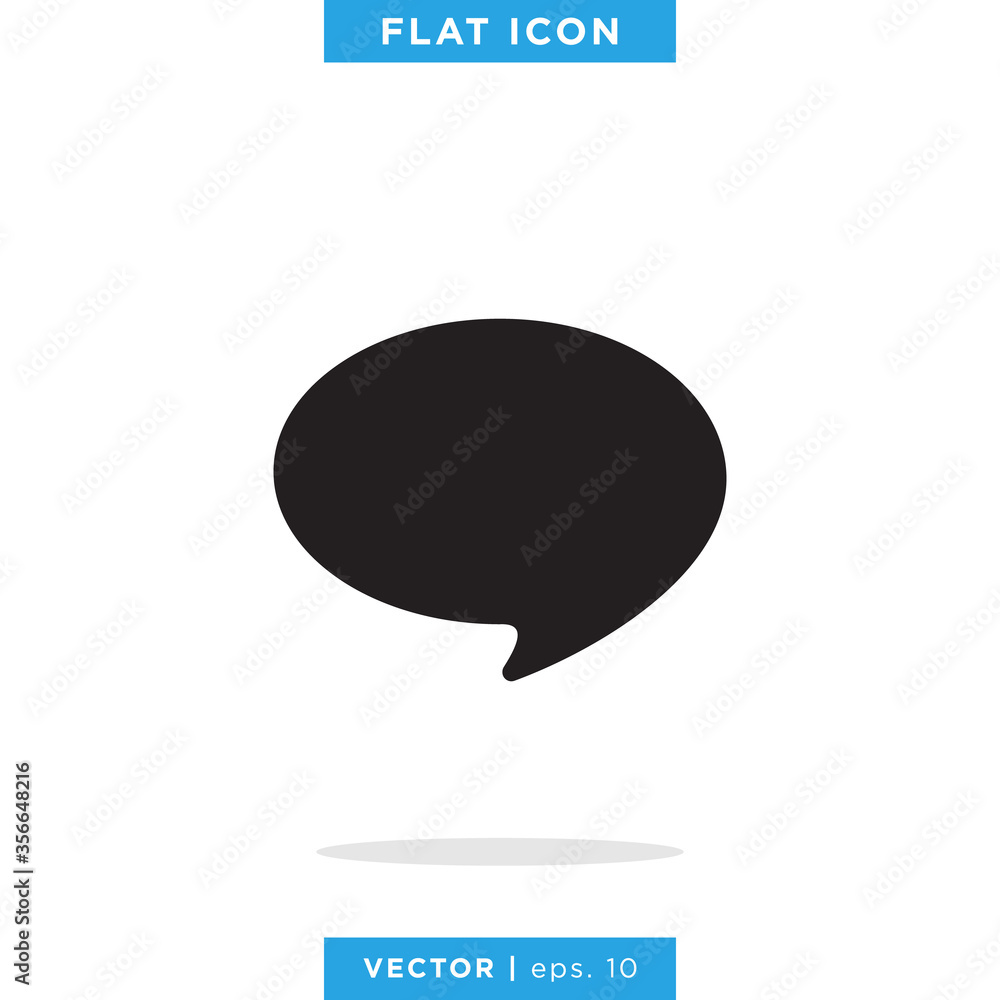 Speech bubble icon vector design template. Chat symbol. Speech bubble icon vector design template. Chat symbol.