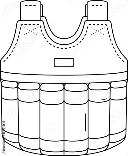 Adjustable strength training vest with weight loading