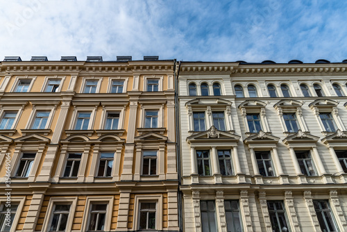 Residential buildings in city centre of Stockholm in Sweden © jjfarq