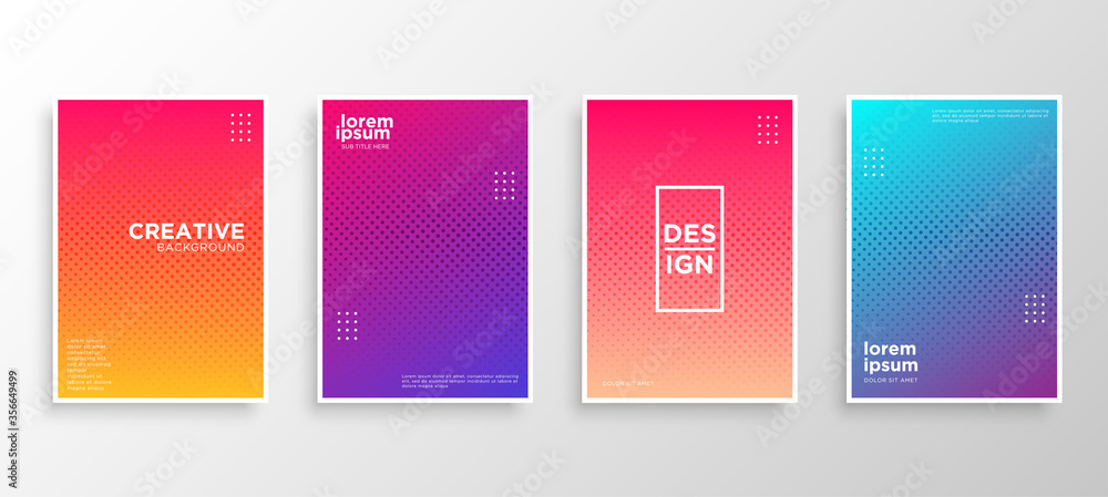 Set of four Minimal covers design. Colorful wavy gradients.modern background template design for web. Cool gradients. Future geometric patterns. Eps10 vector. Set of four Minimal covers design. Colorful wavy gradients.modern background template design for web. Cool gradients. Future geometric patterns. Eps10 vector.
