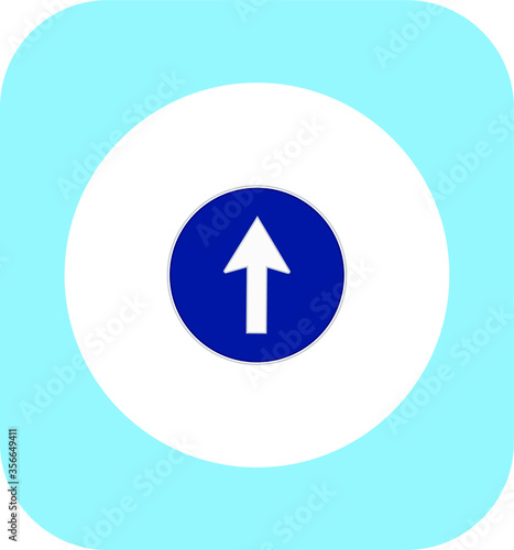 mandatory traffic signs icons. illustration for web and mobile design.