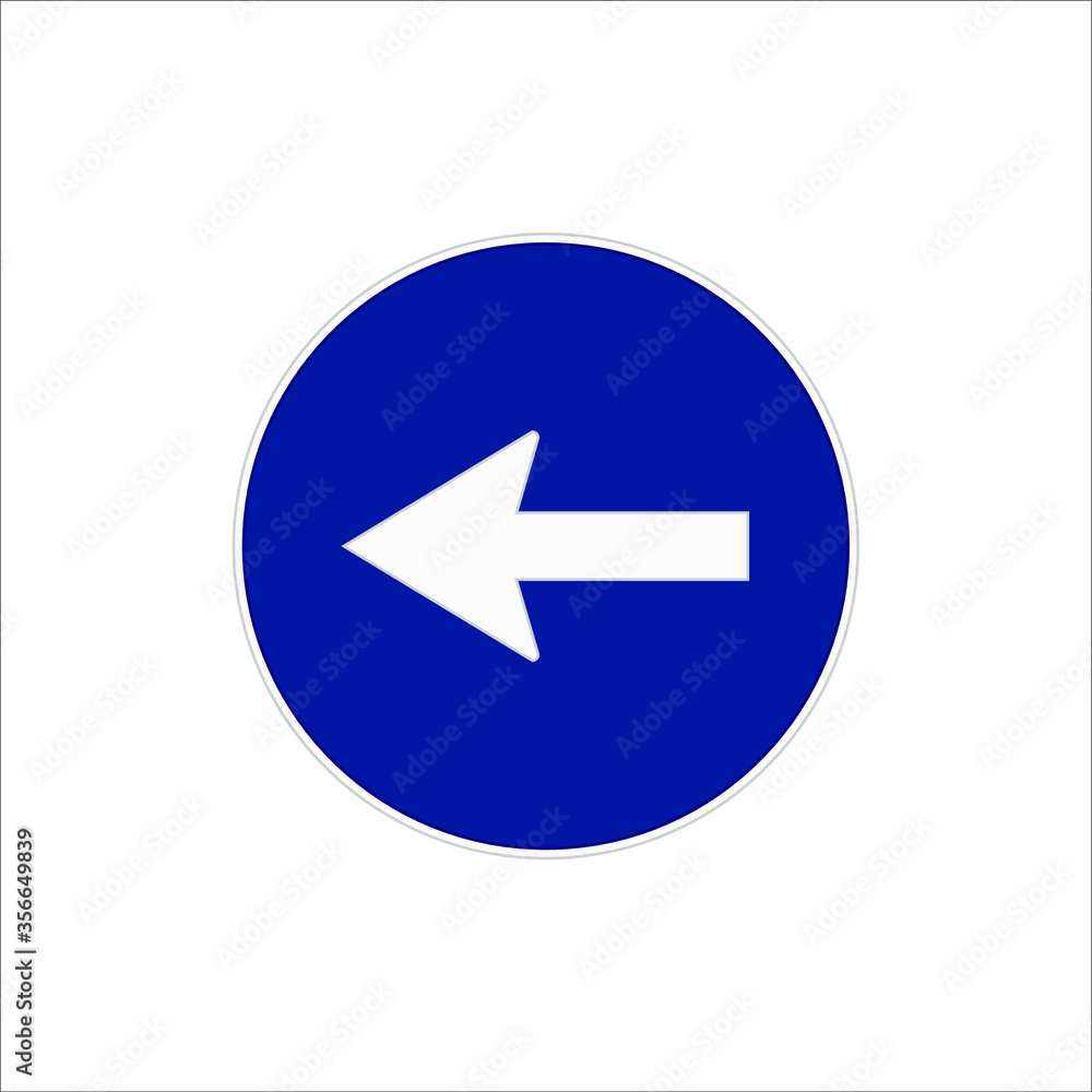 mandatory traffic signs icons. illustration for web and mobile design. mandatory traffic signs icons. illustration for web and mobile design.