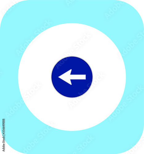 mandatory traffic signs icons. illustration for web and mobile design.