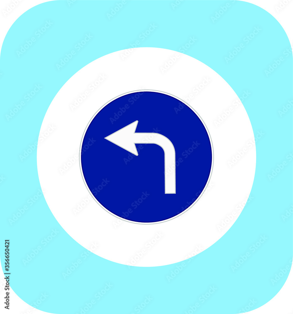 mandatory traffic signs icons. illustration for web and mobile design. mandatory traffic signs icons. illustration for web and mobile design.