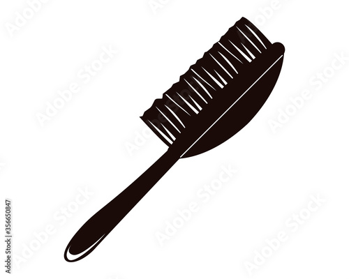 ヘアブラシのイラスト