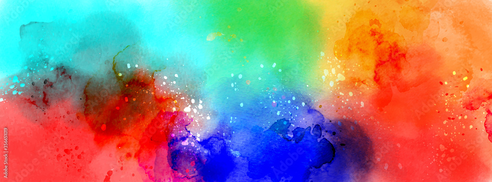 Abstract surface of fantasy splatter watercolor