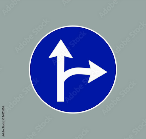Single directions traffic signs icons. illustration for web and mobile design.