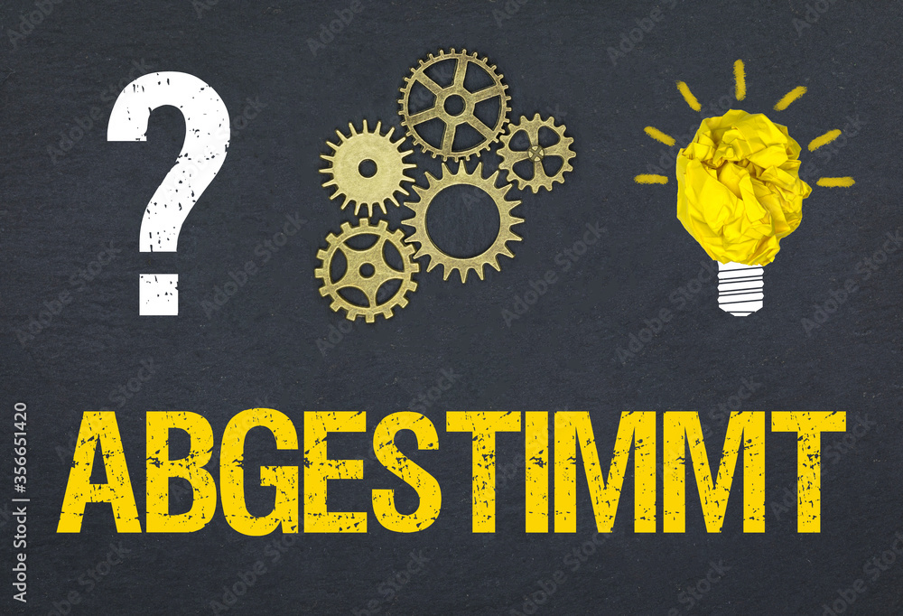 Fototapeta premium Abgestimmt 