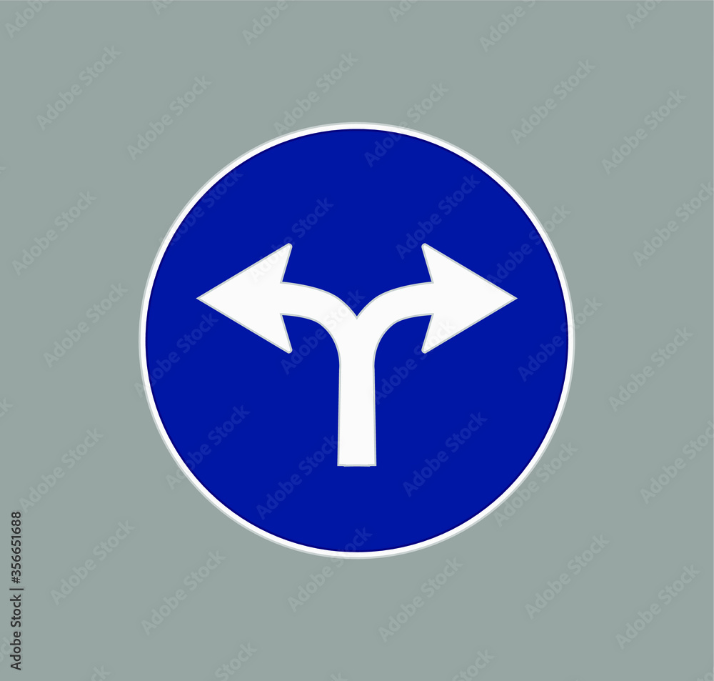 Single directions traffic signs icons. illustration for web and mobile design.