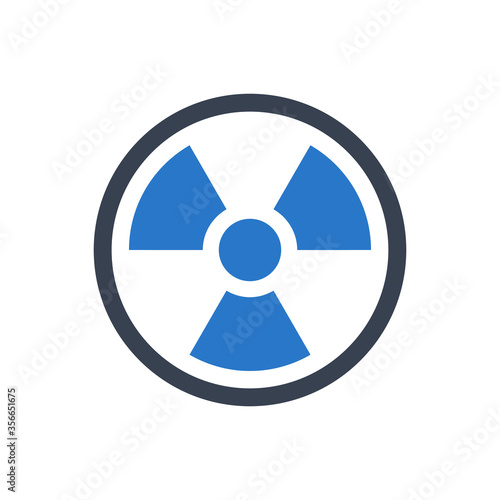Radiation sign icon