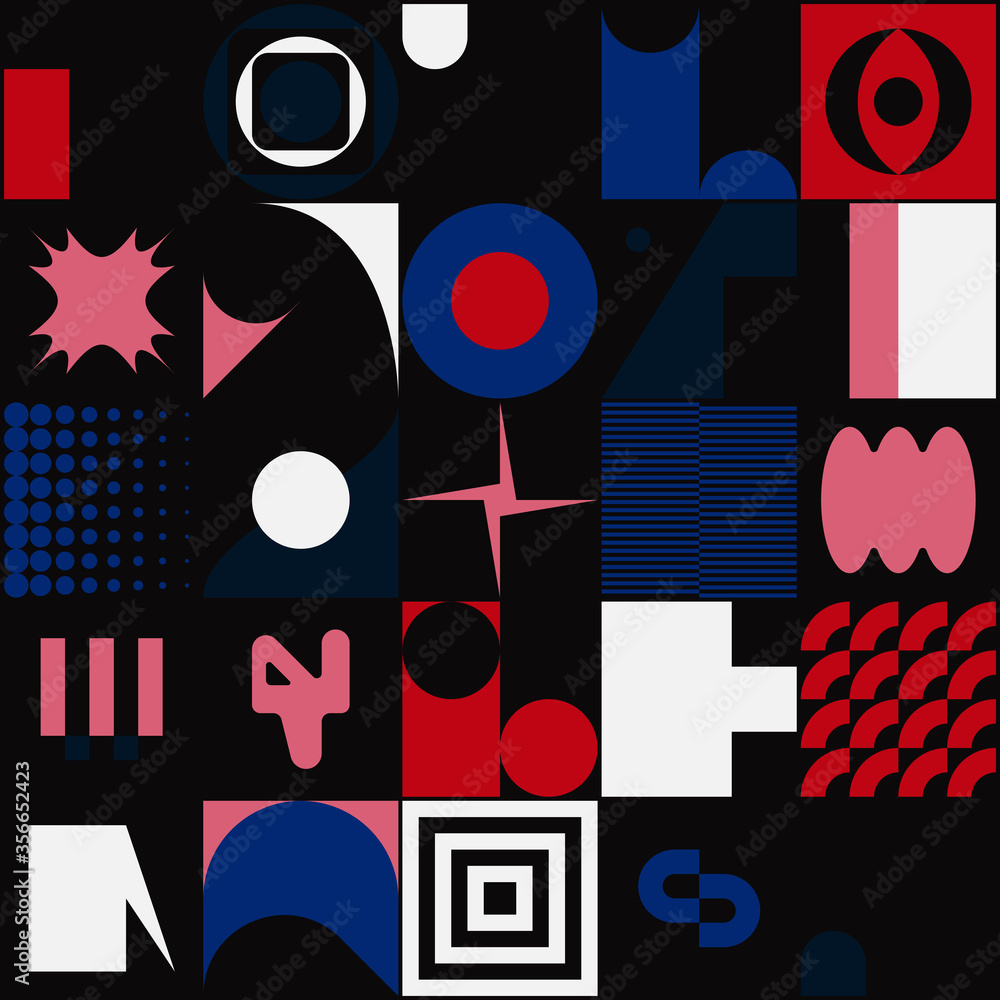 Deconstructed Abstract Vector Pattern Design Deconstructed Abstract Vector Pattern Design