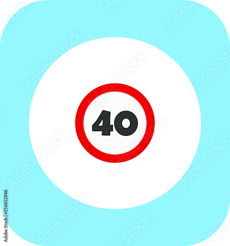 Free Download speed limit traffic signs icons. illustration for web and mobile design. - GFXLoad