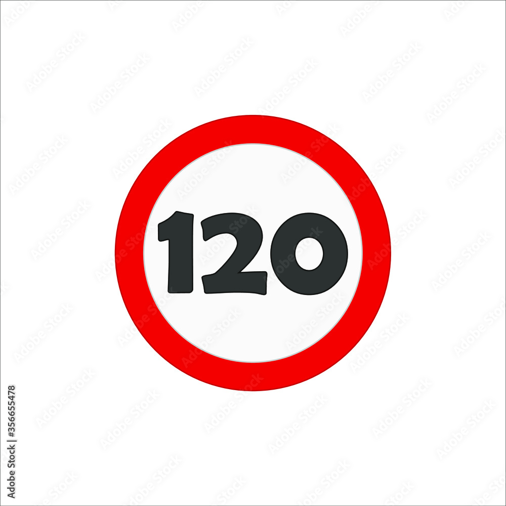 speed limit traffic signs icons. illustration for web and mobile design.