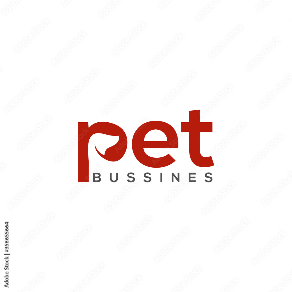 awesome pet logo vector abstract