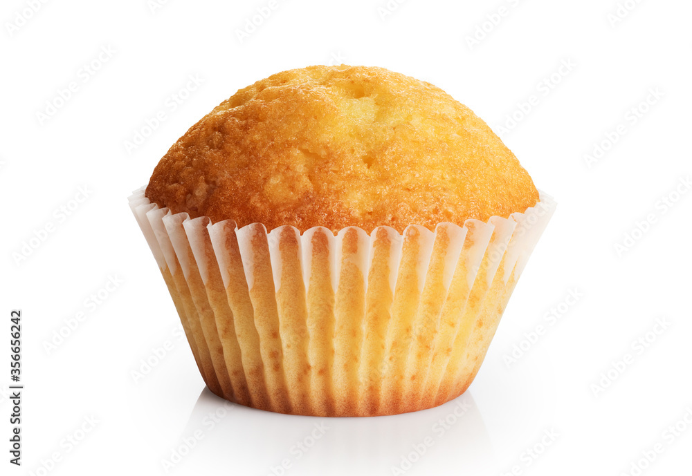 Birthday cupcake isolated on a white background. Birthday cupcake isolated on a white background.