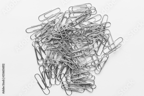 paper clip, scraper on a white background