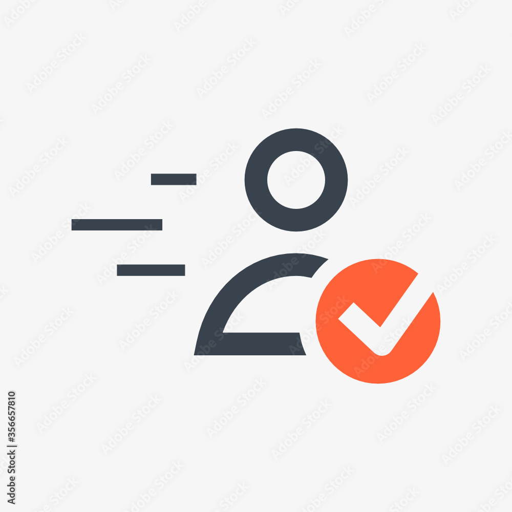 Quick registration done line vector icon. People vector symbol. Avatar with plus icons set for web design. Modern flat web profile icon for app design. User face minimal flat linear icons Quick registration done line vector icon. People vector symbol. Avatar with plus icons set for web design. Modern flat web profile icon for app design. User face minimal flat linear icons