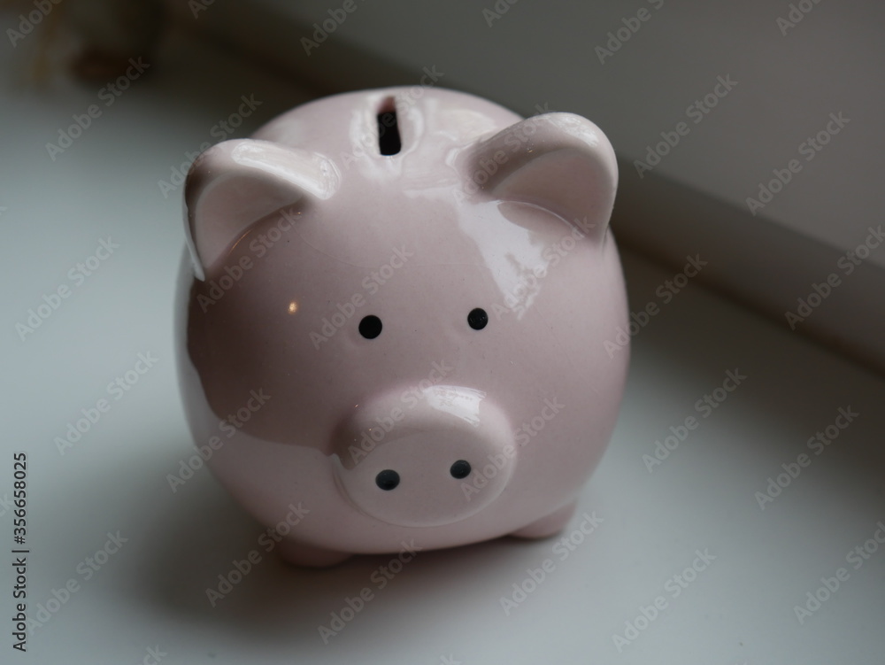 piggy bank on white background piggy bank on white background
