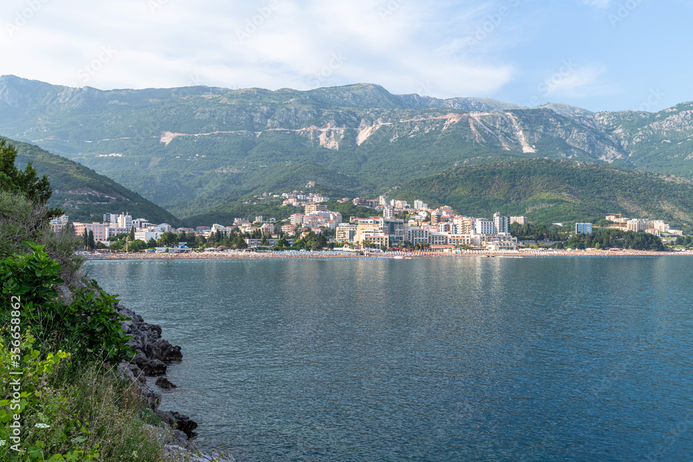 Fototapeta premium The resort village of Becici and Rafailovici in the Montenegro