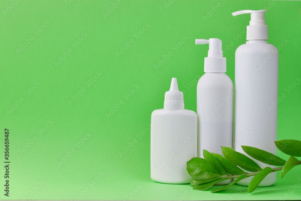 A vessel with body care products. Spa Relax Baby hygiene. A vessel with body care products. Spa Relax Baby hygiene.