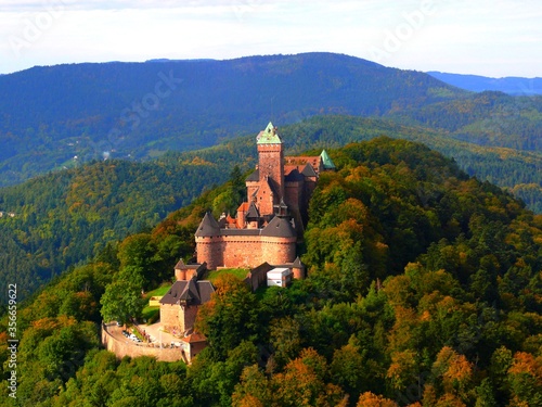 Europe, France, Great East, Alsace, Bas Rhin, Haut Koenigsbourg castle © Giban