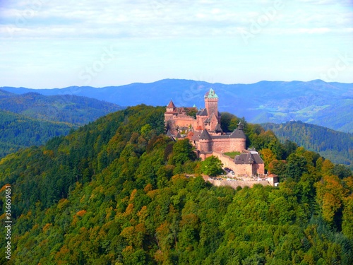 Europe, France, Great East, Alsace, Bas Rhin, Haut Koenigsbourg castle