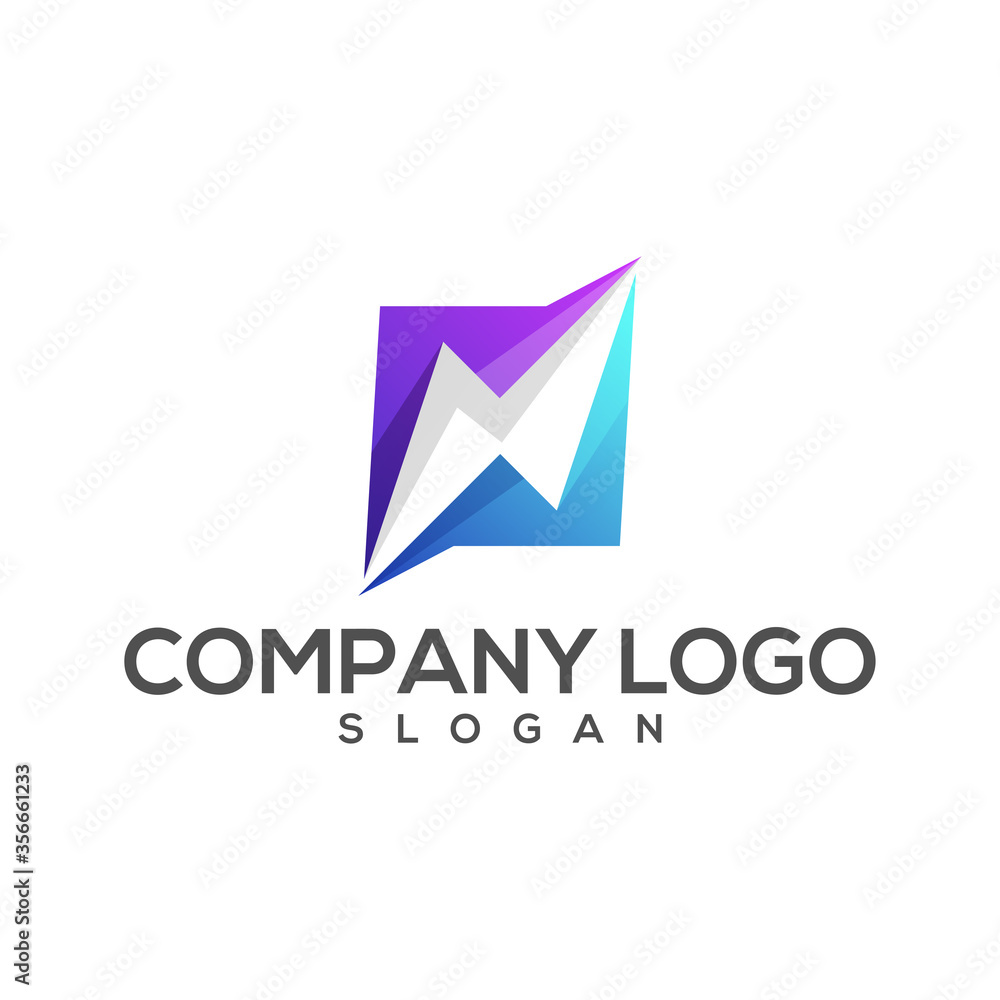 awesome lightning gradient logo awesome lightning gradient logo