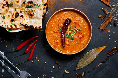 Photography Indian food and spicy spices, stylish photos for the menu