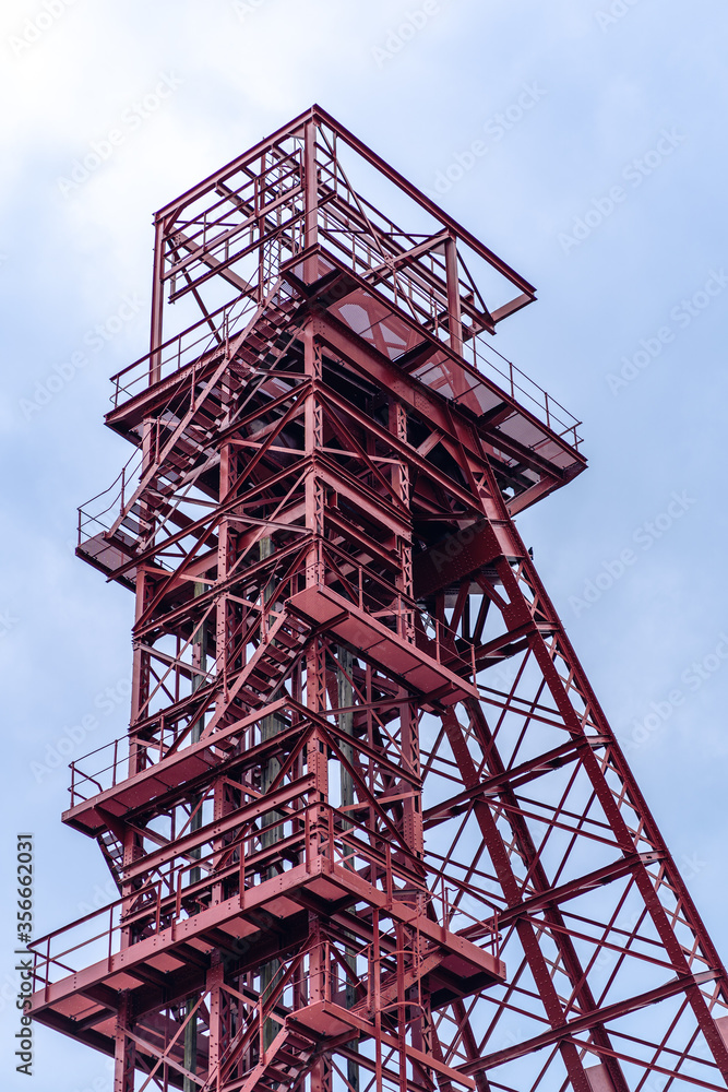 View of the disused coal mine SCHLAEGEL UND EISEN in the Ruhr area in Germany