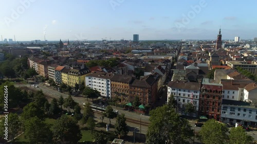 Wallpaper Mural Aerial Panoramic View of Cityscape of Mannheim, Germany  Torontodigital.ca