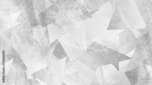 Light grey grunge 3d polygonal tech background