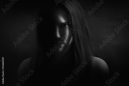 Creepy female portrait