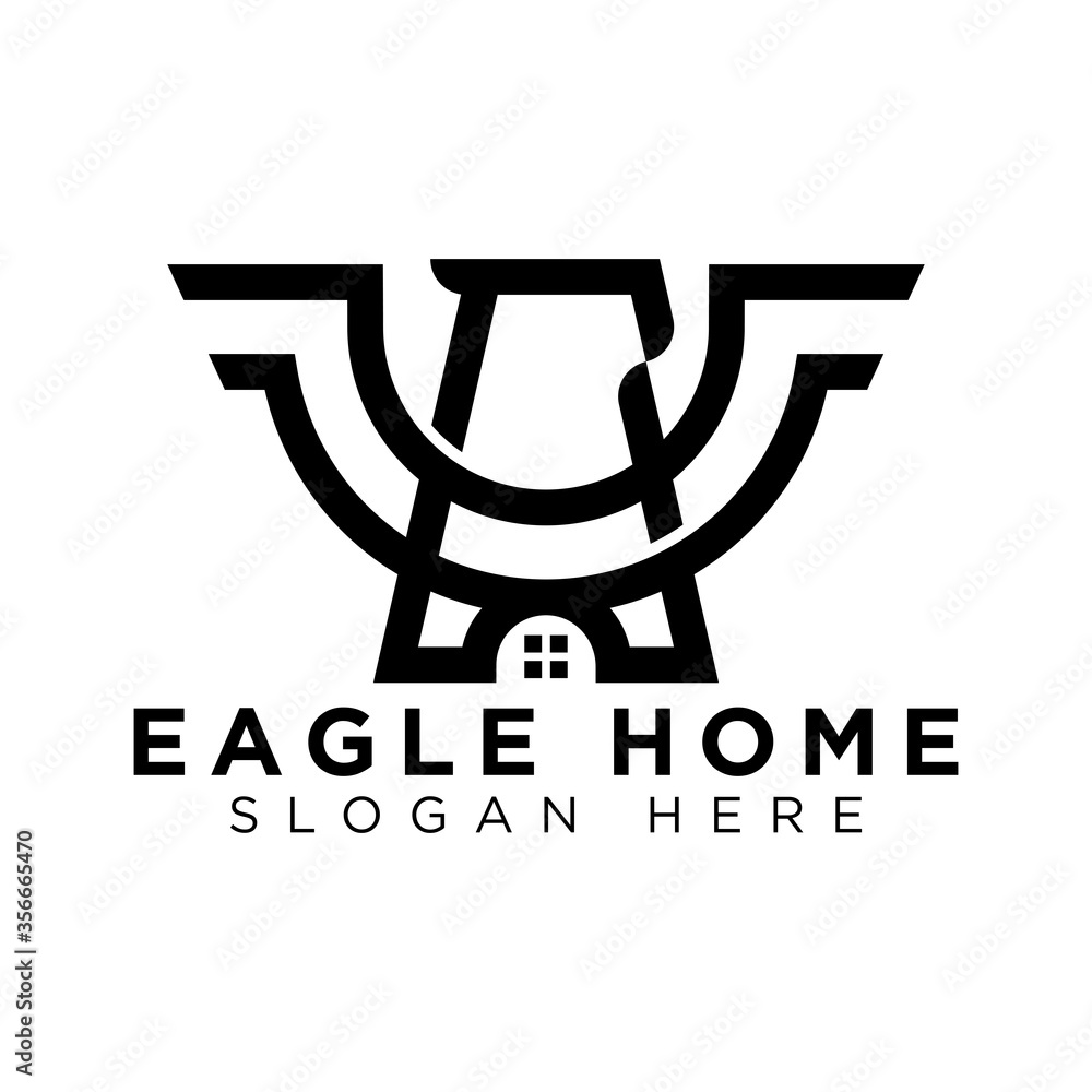 simple eagle home logo designs simple eagle home logo designs