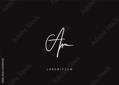 letter A logo template. Initial A. Simple signature vector illustration